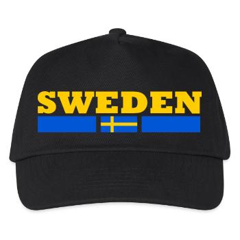 Sweden flag - Kids’ Baseball Cap - black - Front