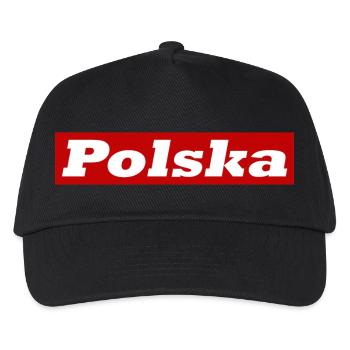Polska - Poland flag - Kids’ Baseball Cap - black - Front