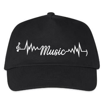 music music musician love party festival bass - Kids’ Baseball Cap - black - Front
