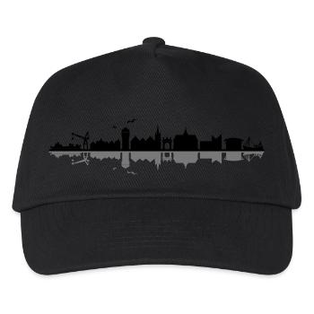 Skyline - Emden - Kinder Basecap - Schwarz - Vorne