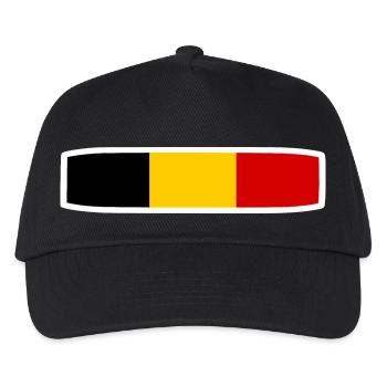 Belgien - Kinder Basecap - Schwarz - Vorne