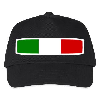Italien - Kinder Basecap - Schwarz - Vorne