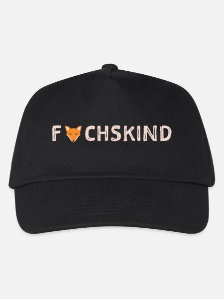 Spruch Fuchskind - Kinder Basecap - Schwarz