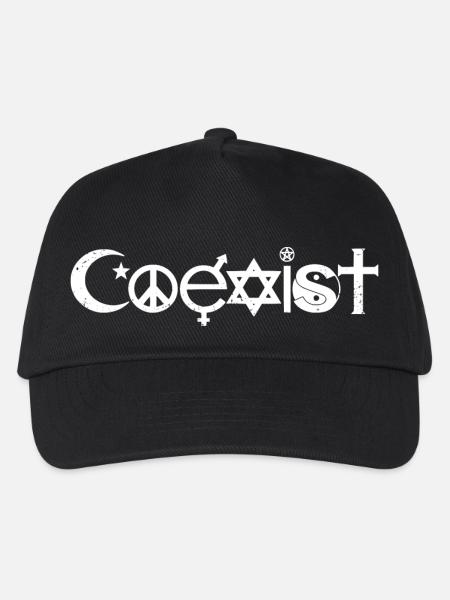 Coexist - Kinder Basecap - Schwarz