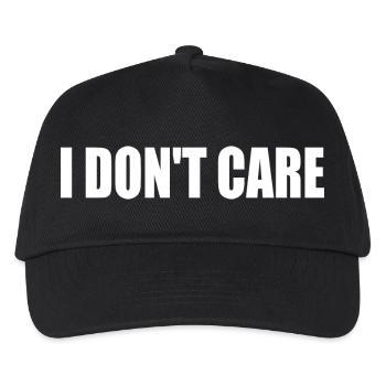 I dont care - Kids’ Baseball Cap - black - Front