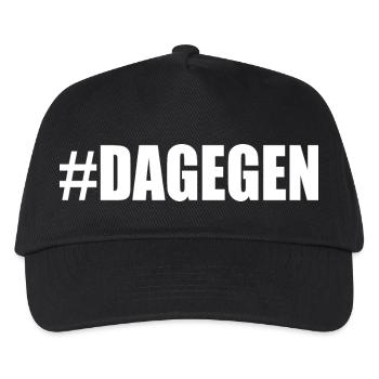 Dagegen - Kinder Basecap - Schwarz - Vorne