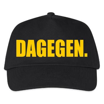 Dagegen - Kinder Basecap - Schwarz - Vorne