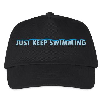 Just Keep Swimming - Kids’ Baseball Cap - black - Front