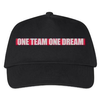 Mannschaft One Team - Kinder Basecap - Schwarz - Vorne