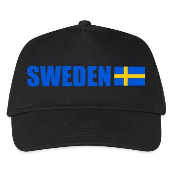 Sweden - Kinder Basecap - Schwarz - Vorne