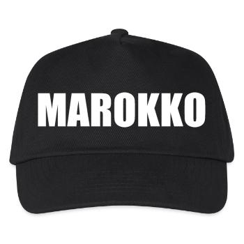 Marokko - Kinder Basecap - Schwarz - Vorne