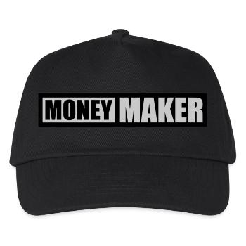 Text Logo Money Maker - Kids’ Baseball Cap - black - Front