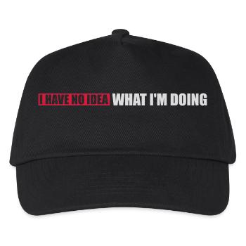 Aucune idée - Casquette de baseball Enfant - noir - Devant