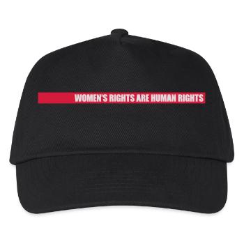 womens rights Feminist Zitat - Kinder Basecap - Schwarz - Vorne