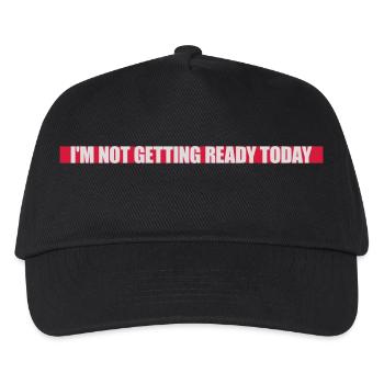 not getting ready today - Kinder Basecap - Schwarz - Vorne