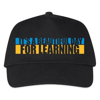 beautiful day for learning - Kids’ Baseball Cap - black - Front
