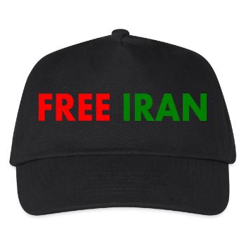 Free iran - Kinder Basecap - Schwarz - Vorne
