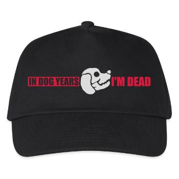 in dog years Dead - Kids’ Baseball Cap - black - Front