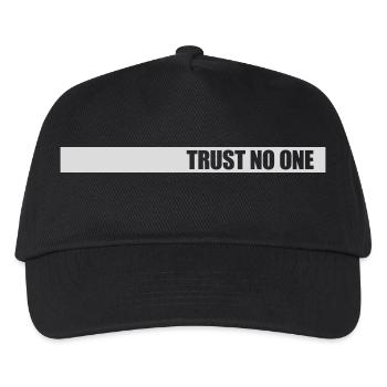trust no one Zitat - Kinder Basecap - Schwarz - Vorne