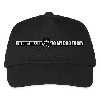 only talking to dog - Kids’ Baseball Cap - black - Front