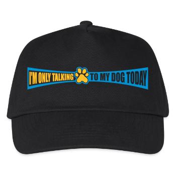 only talking to dog - Kids’ Baseball Cap - black - Front