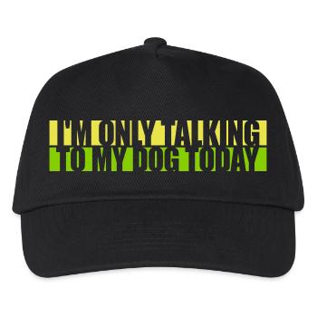 only talking to dog - Kids’ Baseball Cap - black - Front