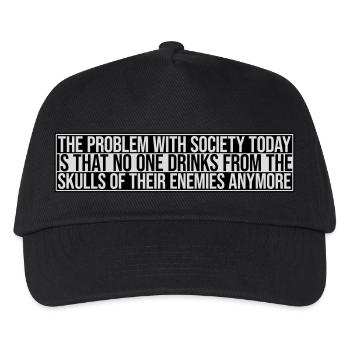 boissons de crânes ennemis - Casquette de baseball Enfant - noir - Devant