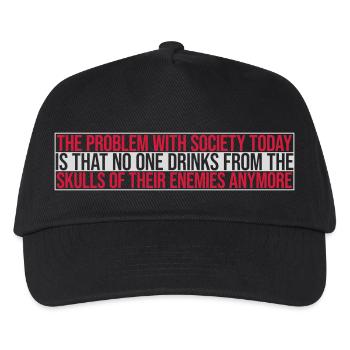 boissons de crânes ennemis - Casquette de baseball Enfant - noir - Devant