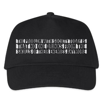 boissons de crânes ennemis - Casquette de baseball Enfant - noir - Devant