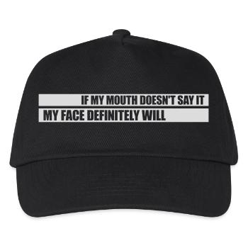 Mon visage le fera certainement - Casquette de baseball Enfant - noir - Devant