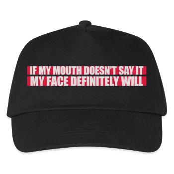 Mon visage le fera certainement - Casquette de baseball Enfant - noir - Devant