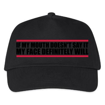 Mon visage le fera certainement - Casquette de baseball Enfant - noir - Devant