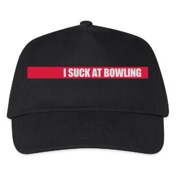 I suck at bowling - Kinder Basecap - Schwarz - Vorne