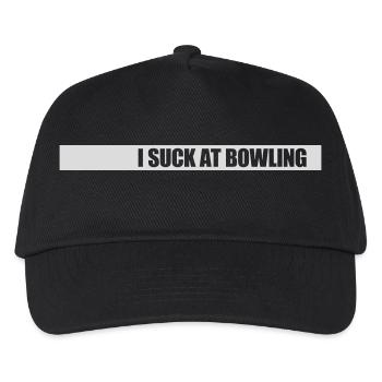 I suck at bowling - Kinder Basecap - Schwarz - Vorne