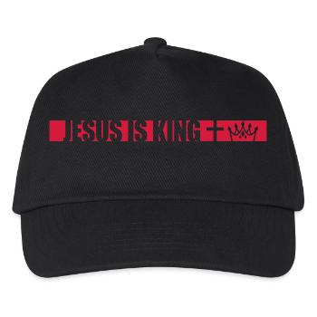 jesus is king Zitat - Kinder Basecap - Schwarz - Vorne