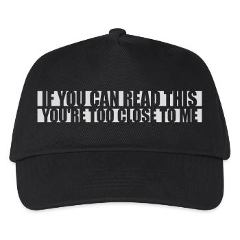trop près de moi - Casquette de baseball Enfant - noir - Devant