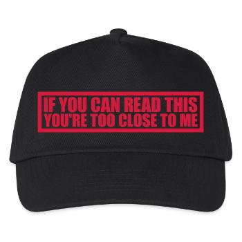 trop près de moi - Casquette de baseball Enfant - noir - Devant
