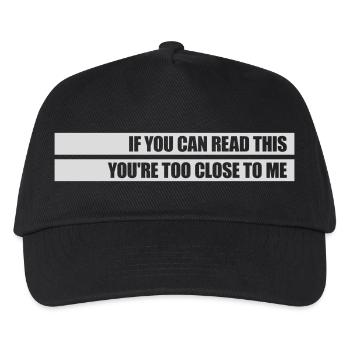 trop près de moi - Casquette de baseball Enfant - noir - Devant