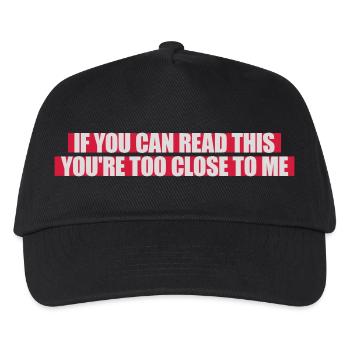 trop près de moi - Casquette de baseball Enfant - noir - Devant