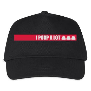 I poop a lot - Kinder Basecap - Schwarz - Vorne