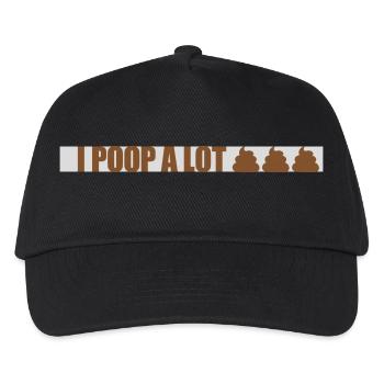 I poop a lot - Kinder Basecap - Schwarz - Vorne