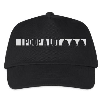 I poop a lot - Kinder Basecap - Schwarz - Vorne