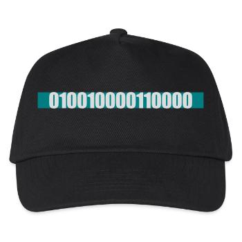 Binary Code Program Language - Kids’ Baseball Cap - black - Front