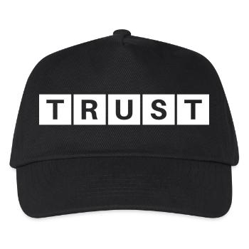 TRUST WHITE KOLLEKTION - Kinder Basecap - Schwarz - Vorne
