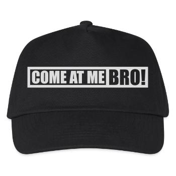 come at me bro - Kinder Basecap - Schwarz - Vorne