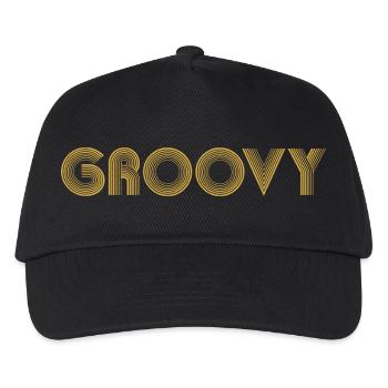 GROOVY Funk - Kids’ Baseball Cap - black - Front