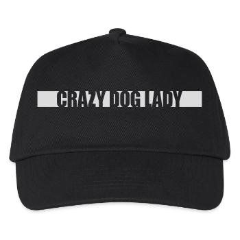 Citation de Crazy Dog Lady - Casquette de baseball Enfant - noir - Devant