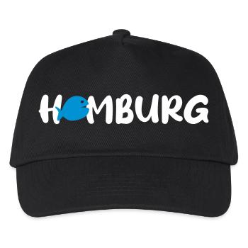 Hamburg Fish Vector Quote Fan Hanseatic Nordic - Kids’ Baseball Cap - black - Front