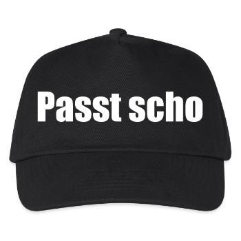 Passt scho - Kinder Basecap - Schwarz - Vorne