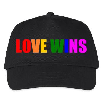 Love wins - Casquette de baseball Enfant - noir - Devant